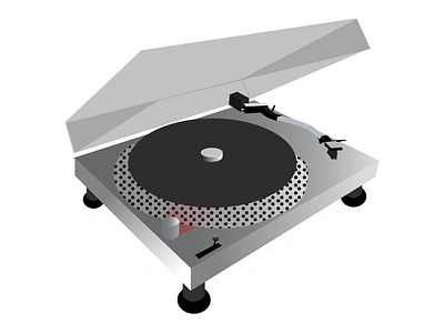 Technical Drawing - Vintage Turntable design drawing graphic design illustration product product design technical technical drawing