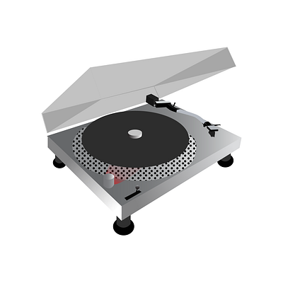 Technical Drawing - Vintage Turntable design drawing graphic design illustration product product design technical technical drawing