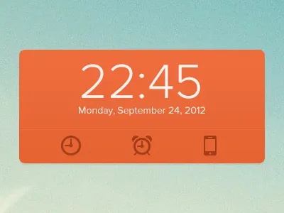 Clock widget playoff alarm clock date devices download freebie playoff time widget
