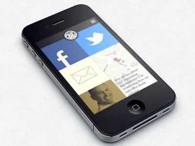 Amplify Mobile icons iphone mobile navigation slide template tiles