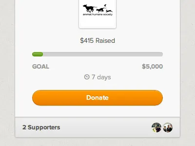 Responsive Causes avatar button circle donate goal icon layout money proxima nova raised responsive texture web