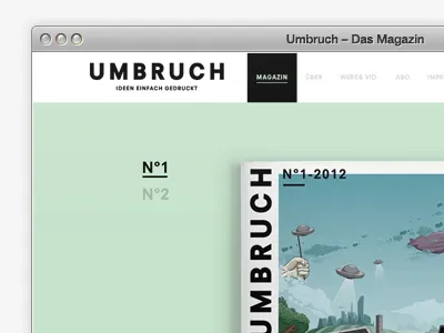 Umbruch Homepage branding clean color identity illustration interface simplicity type web white