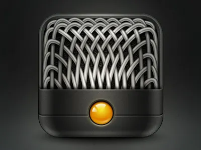Mic Icon app audio icon ios iphone mic photoshop recording