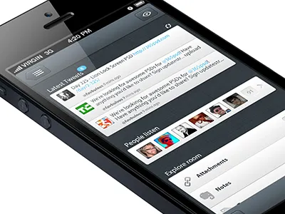 App For Events to iPhone 5 (view 2) app event iphone presentation ui