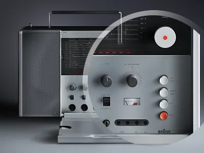Braun Radio braun controls drawing illustration player radio volume