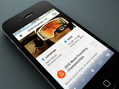 Event Detail - Mobile Site design interface mobile rally interactive site ui ux web design website