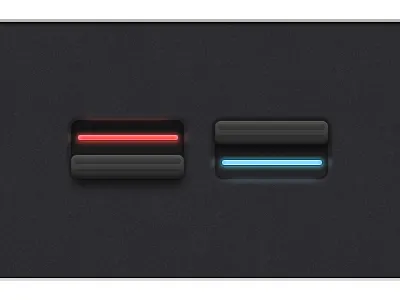Switch V2 - Free PSD dark glow interface ios iphone off on switch tits ui