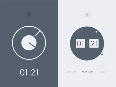 Clocks clock flat minimal minimalist simple time