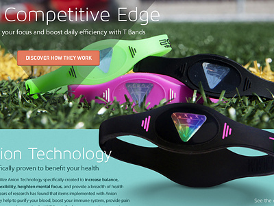 Homepage Website - T Bands USA athlete din home page lost type maven myriad sports website wristband