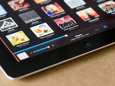 Music for iPad app ipad mobile music ui