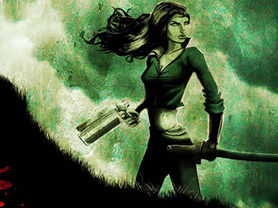 Codeword Deadman - Concept art 2 action codeword deadman comic illustration katana sword