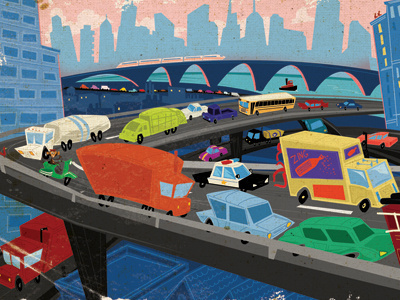 Traffic Jam cars city traffic trucks