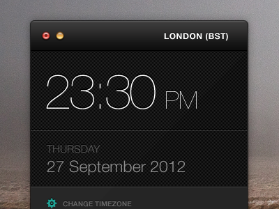 Clock Widget Rebound app clock free freebie psd rebound time ui widget