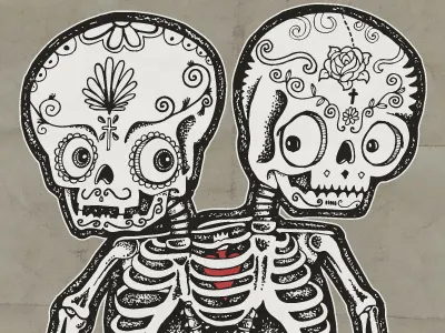 New T-shirt - Clavera Twins black and white children cool creepy dark arts freakshow skull skulls t shirt tattoo art twins underground art weird whatever wotto