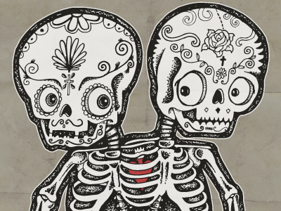 New T-shirt - Clavera Twins black and white children cool creepy dark arts freakshow skull skulls t shirt tattoo art twins underground art weird whatever wotto