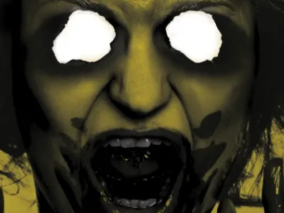 Black Cobra Poster black creepy metal poster typography yellow