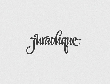 Juravlique draw letters lettering logo