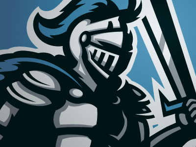Knight (Detailed View) knight knights mascot sketch sports warrior