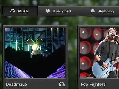 Music Gallery 2.0 categories design gallery grey images modern ui ux web webdesign