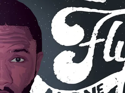 Frank Ocean alone design fly frank frank ocean illustration musician night ocean singer swash type typography
