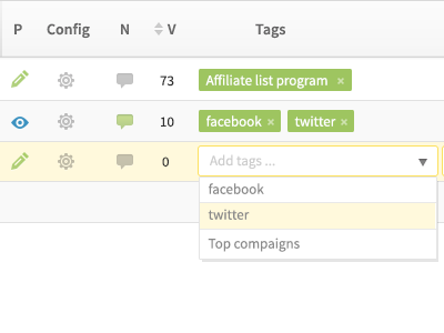 Configuration page config design share ui