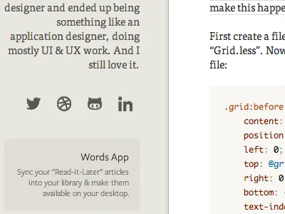 Svenread.com articles blog code css html logo text typography wordpress