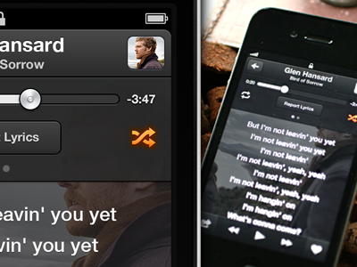 musiXmatch new dark player screen artist dark ios iphone lyrics mobile musixmatch mxm player