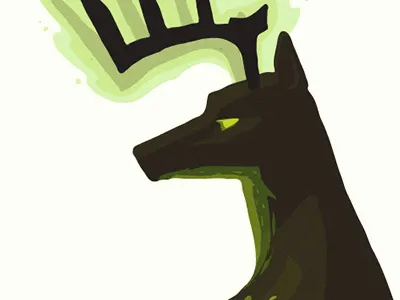 PROCESS: Venom Stag adventure board game deer enemy fantasy foe illustration poison roll playing game rpg stag venom