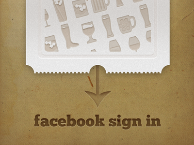 Shindig iOS App Sign In (animated GIF attached) app design drag in interface ios iphone iphone 5 mobile screen sign texture ui ux