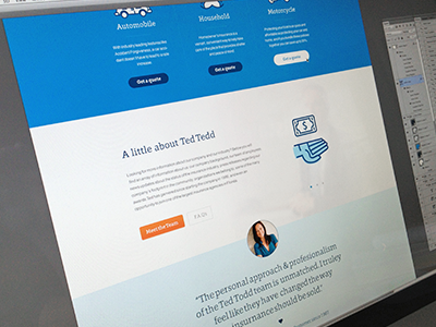 Scrolling branding clean design focus lab web design