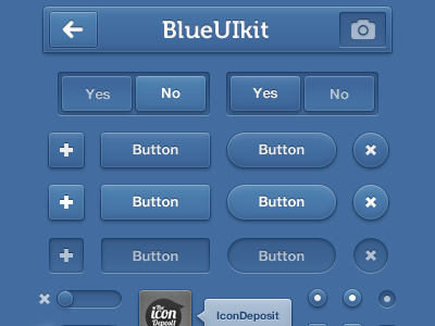 Blue UI Kit app application avatar blue button checkbox checkboxes experience free freebie graphical gui icons interface kit photoshop psd radio resource searcbox search toolbar tooltip ui user ux vector