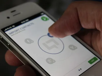 Import Contacts app clean contact import interactive interface ios iphone kliq minimal ui ux white