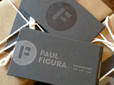 Branding and Letterpress brand branding business card french jacksonville letterpress logo paper photographer