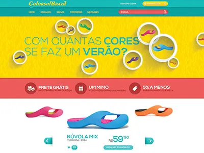 Ecommerce Home design fashion home shoes web design