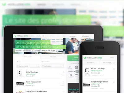 HotellerieJobs redesign future proof jobs responsive web webdesign website