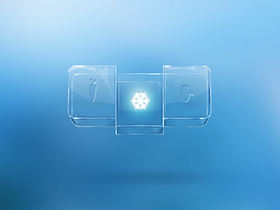 Cold nav bar bar button buttons carrot clear crystal glass light mitten navigation snowflake