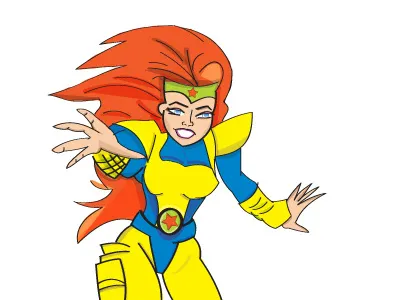 Superhero Mascot cartoon characters illustration logo mascots