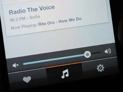 iPhone Radio App app gui iphone player radio app