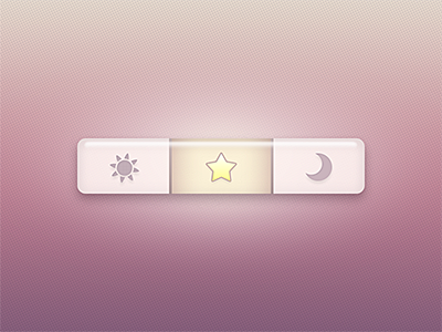 Sky Navigation Bar bar glass glossy glowing menu moon navigation sky star sun ui web