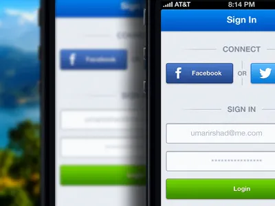 Login - Haraj iOS App app facebook haraj ios iphone iphone 5 login retina sign in twitter
