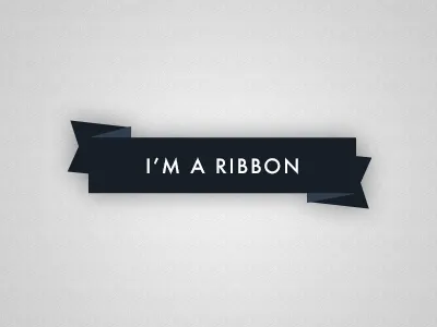 Ribbon flag freebies psd ribbon title