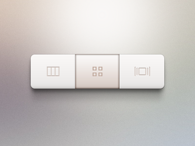 Segmented Control (.psd) buttons control depth free freebie minimal navigation psd segmented control ui