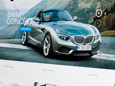 Bmw Redesign automobile bmw car clean design minimalistic mockup redesign simple typography ui web website