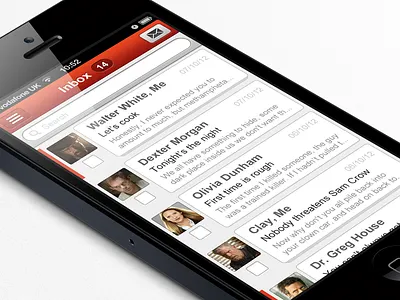 Email App ios iphone list message