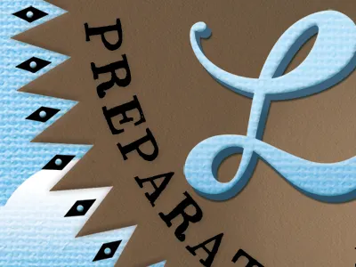 Luck canvas cardboard illustration illustrator lettering navajo sky typography