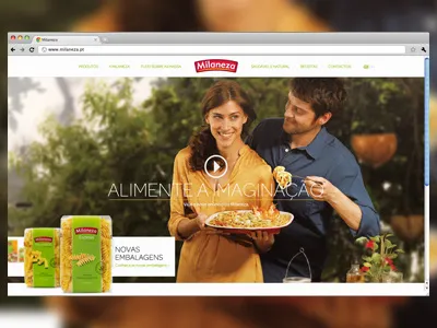 Homepage Milaneza design live milaneza portugal ui ux webdesign website