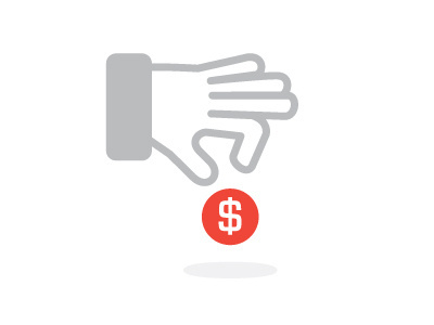 Value Vote 2nd vote 2v brand aid cash coin hand icon infographic money value vote