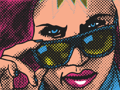 Cruiser deck I - Wrath halftone illustration longboard pop art skateboard