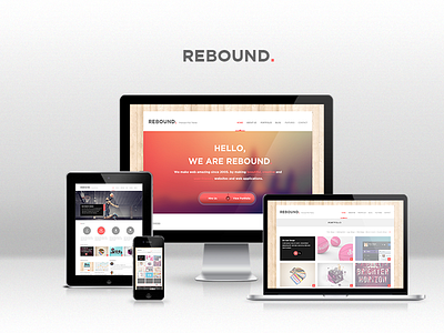 REBOUND. for sale portfolio psd template