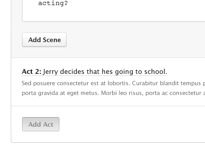 Add Act app app store clean design logline mac app ui ux